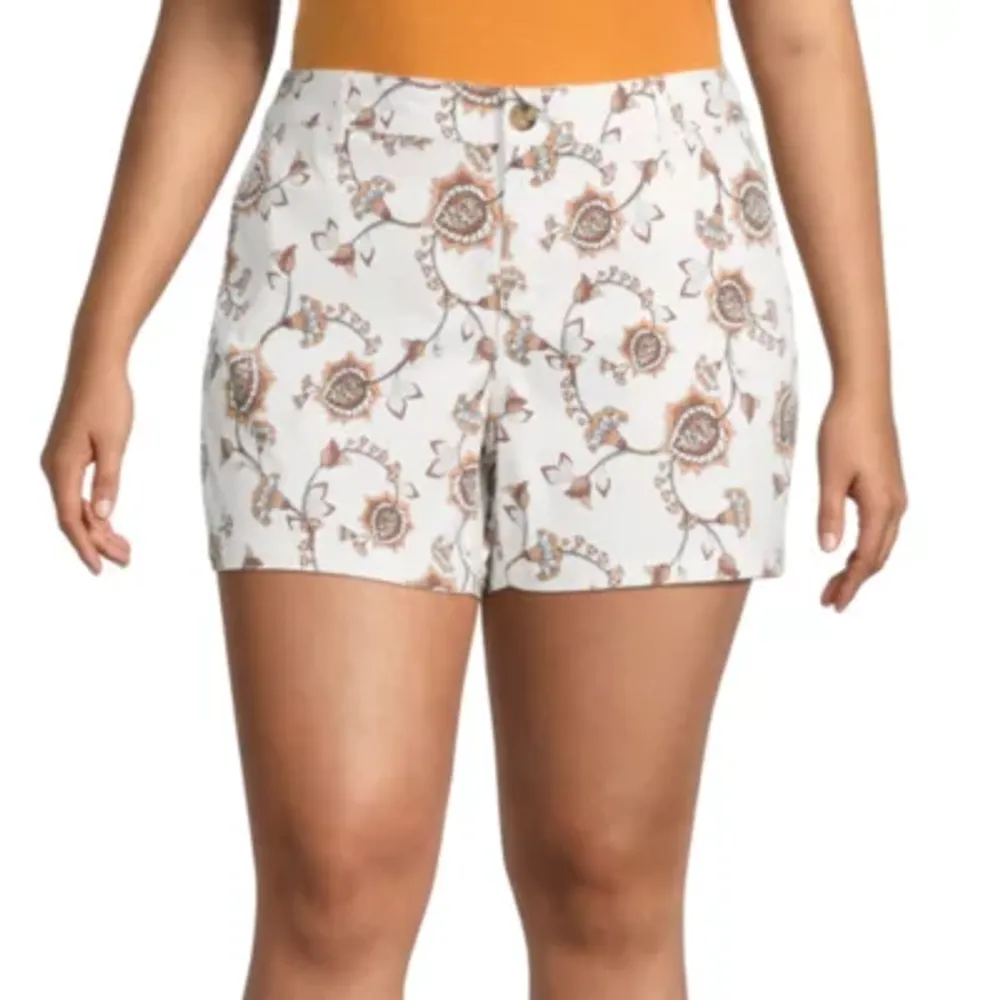 Jcpenney hot sale plus shorts