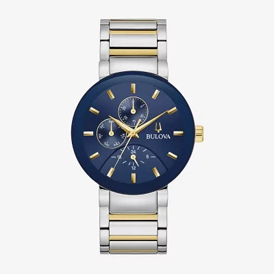 Bulova Mens Chronograph Two Tone Stainless Steel Bracelet