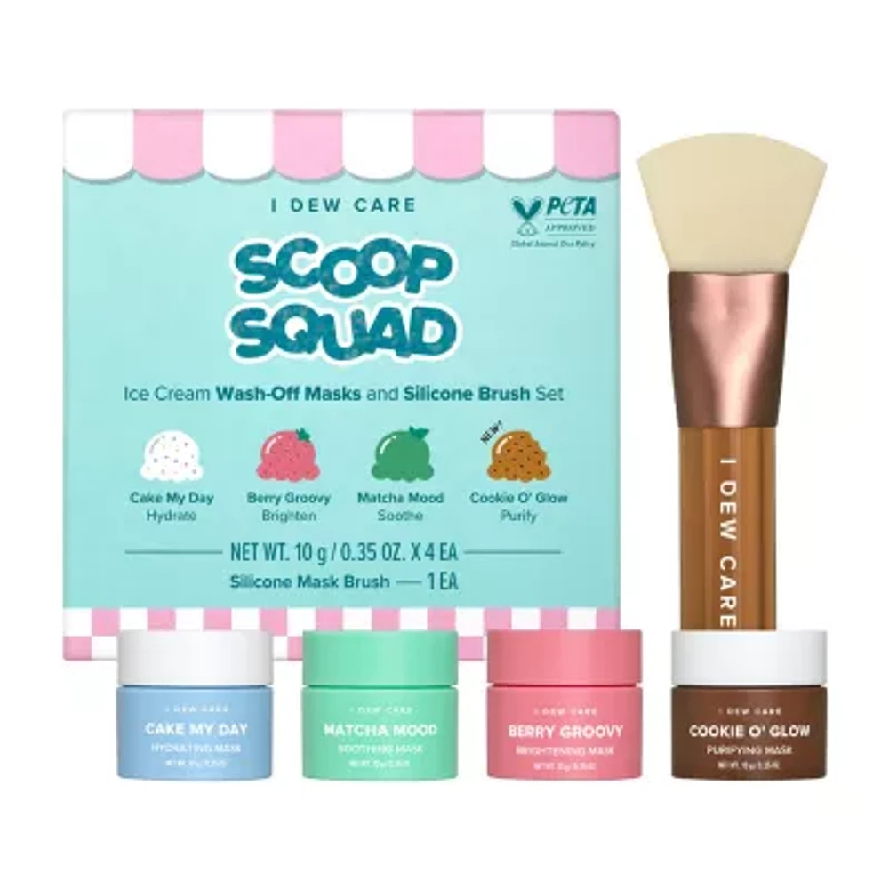 I Dew Care Scoop Squad Mask Set With Brush (45 Value) CoolSprings