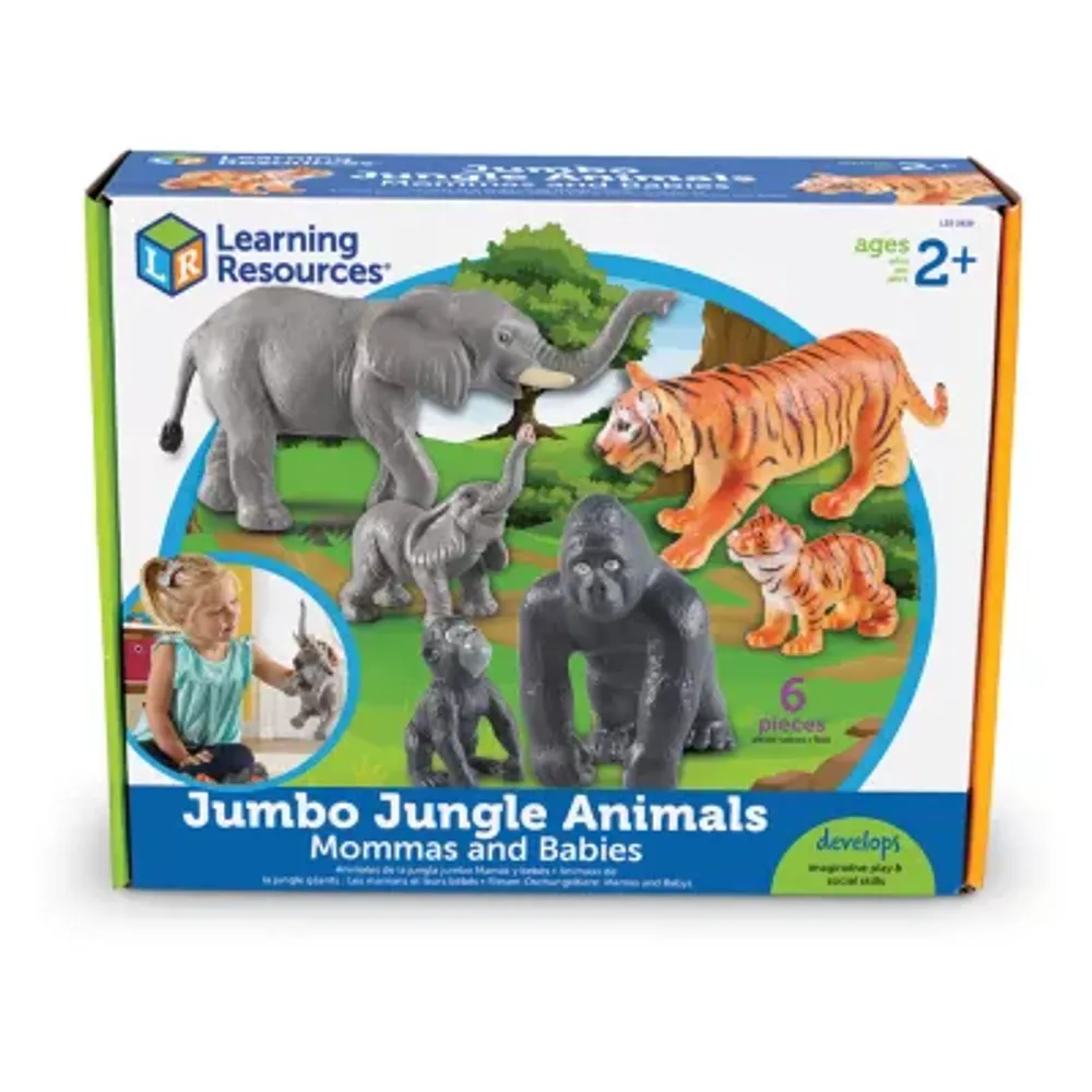 Learning Resources Jumbo Jungle Animals - Mommas And Babies Discovery ...