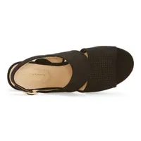 Liz Claiborne Womens Hatcher Wedge Sandals | CoolSprings Galleria