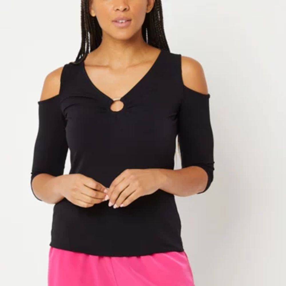 Jcpenney cold shoulder online tops