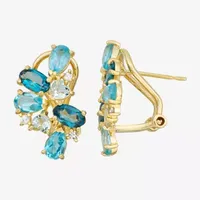 Jcpenney blue hot sale topaz earrings