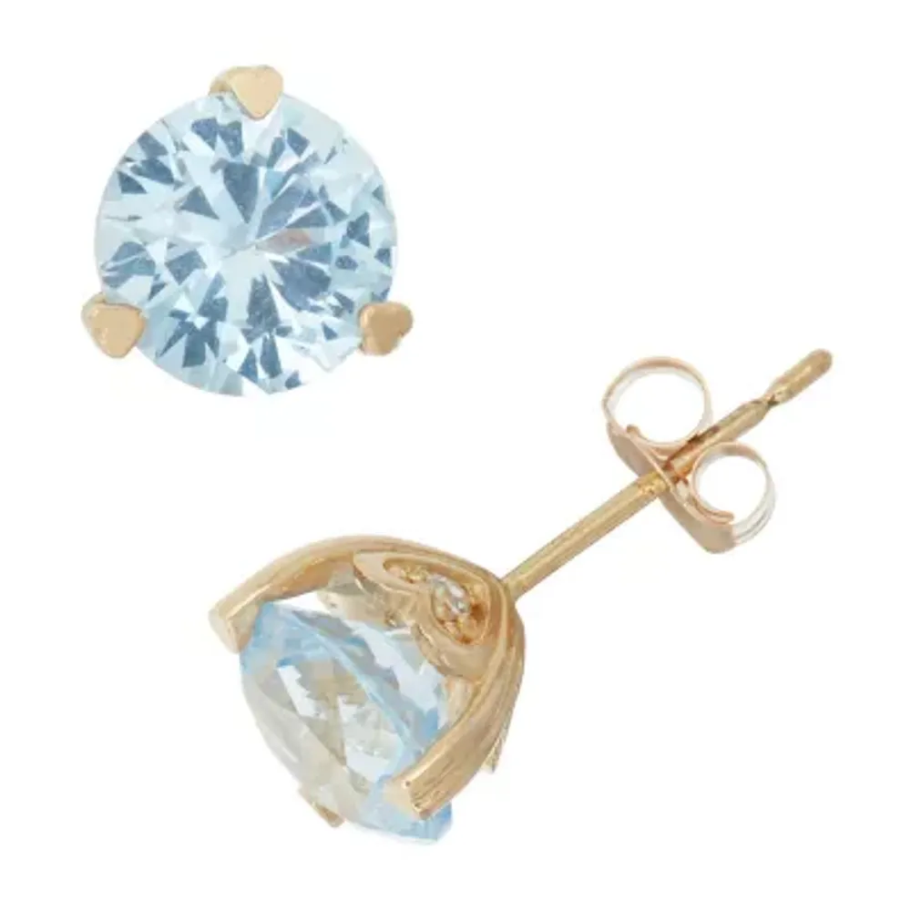 Jcpenney hot sale aquamarine earrings