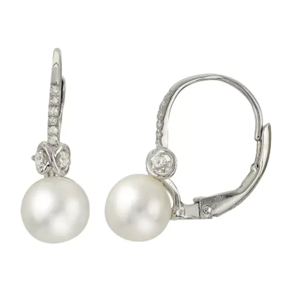 Jcpenney pearl hot sale earrings sale