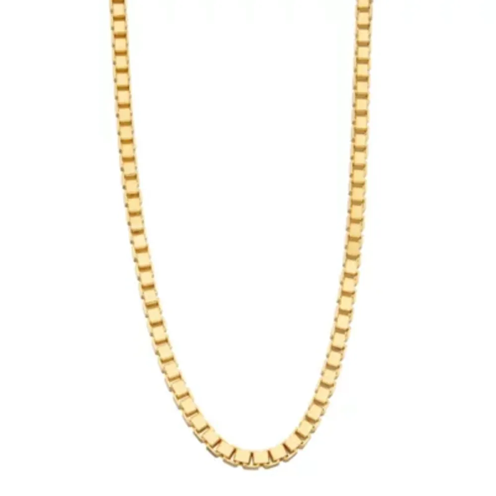 20 inch gold box shop chain necklace