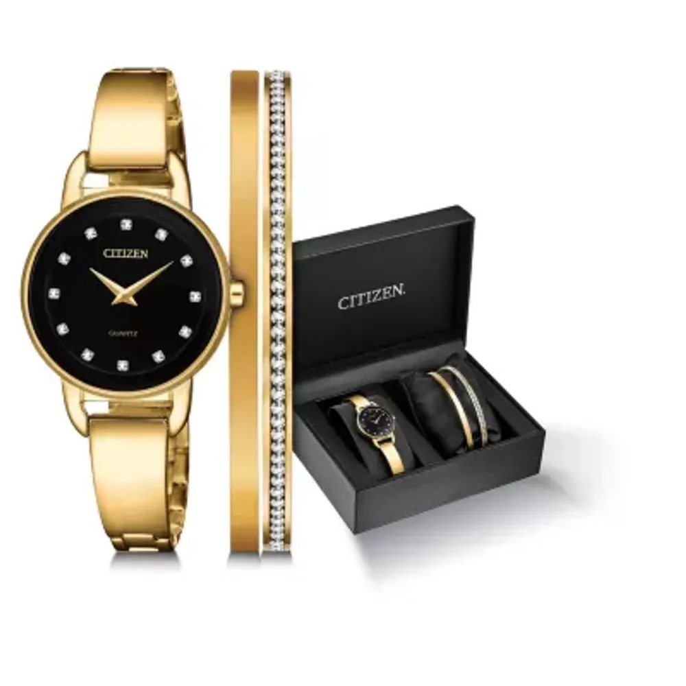 Citizen watch and hot sale bracelet set gold