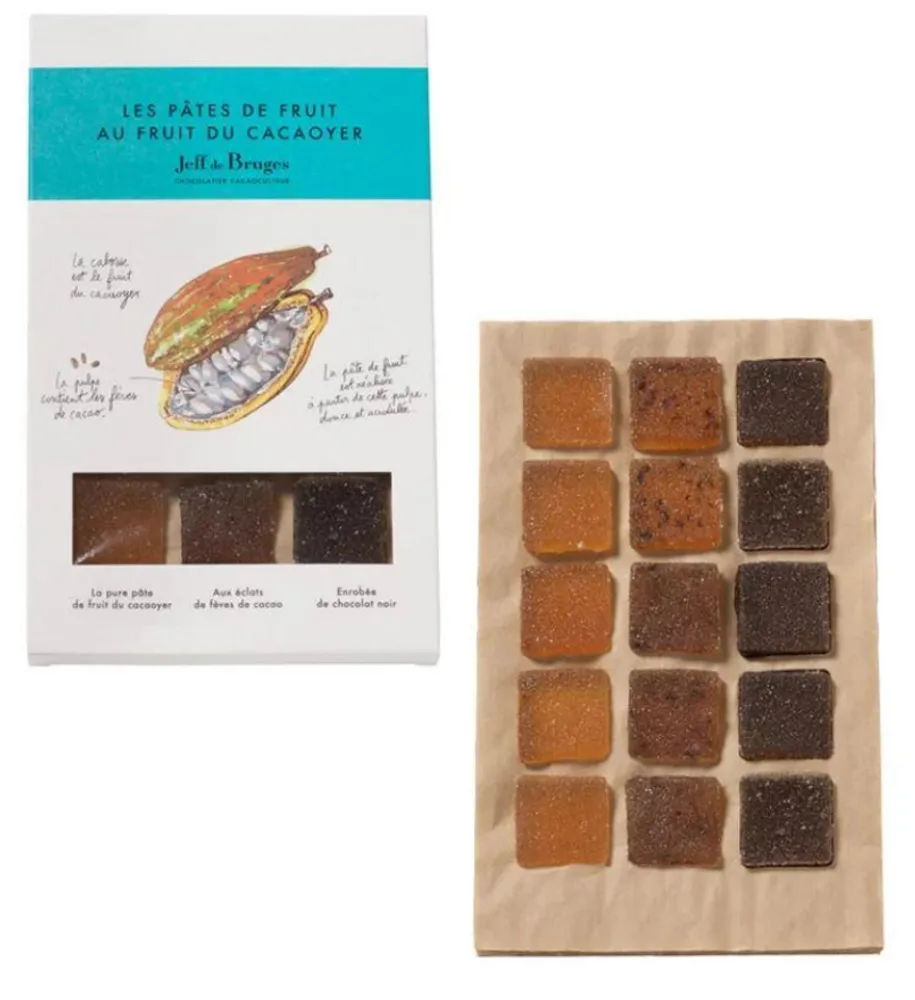 Jeff de Bruges Les spécialités, Boite de 15 pâtes de fruit au fruit du