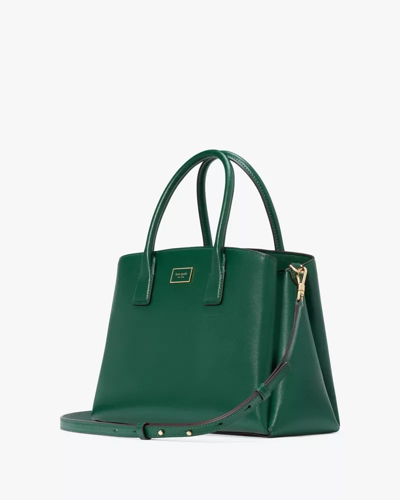 Kate Spade Medium color block top green bean purse