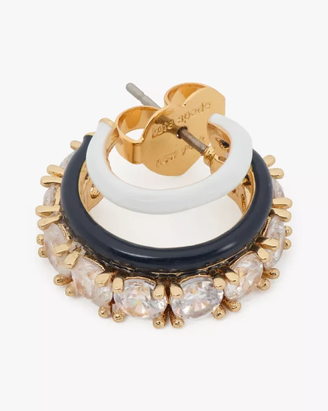 【国内発送】katespade＊Hint Of Shimmer Stacking Huggies Hint Of Shimmer Huggies | Kate Spade New York