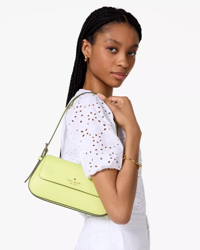 【Kate Spade】Madison Saffiano Small Flap Shoulder Bag Kate Spade New York Madison Saffiano Leather Small Flap
