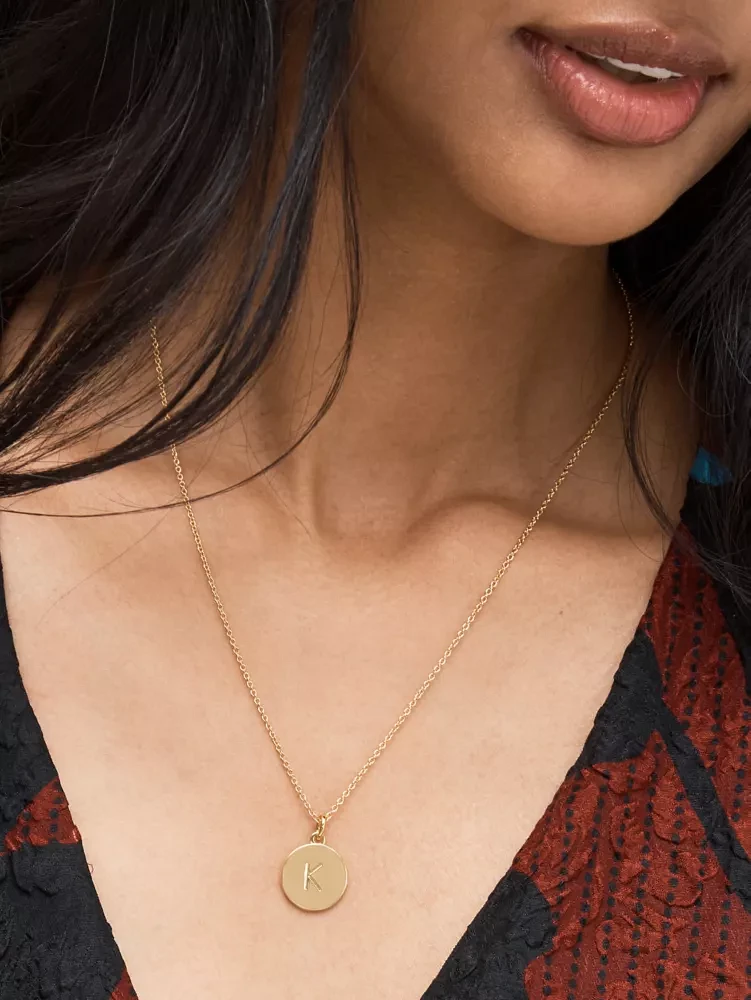 Mini initial pendant necklace kate spade new york discount