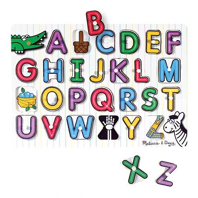 Melissa and doug upper and lowercase alphabet puzzle deals