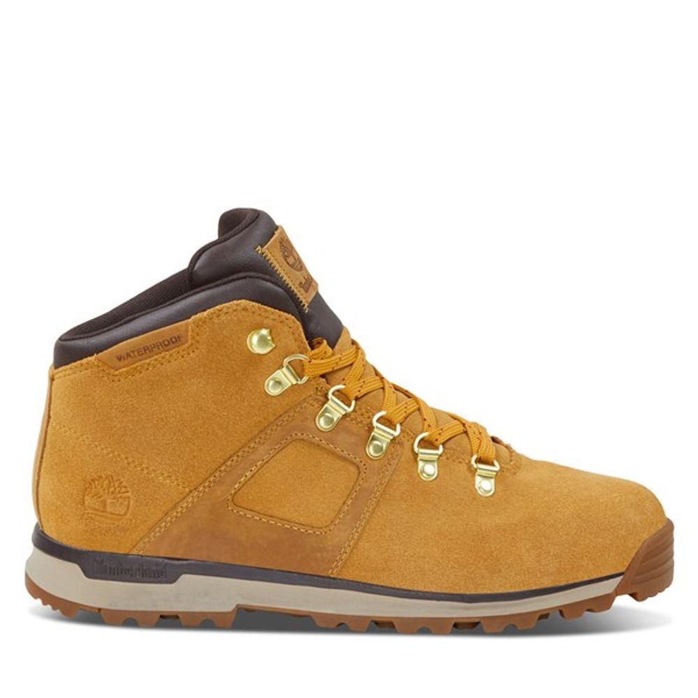 Timberland Men's GT Scramble Waterproof Hiking Boots Camel, Leather ...