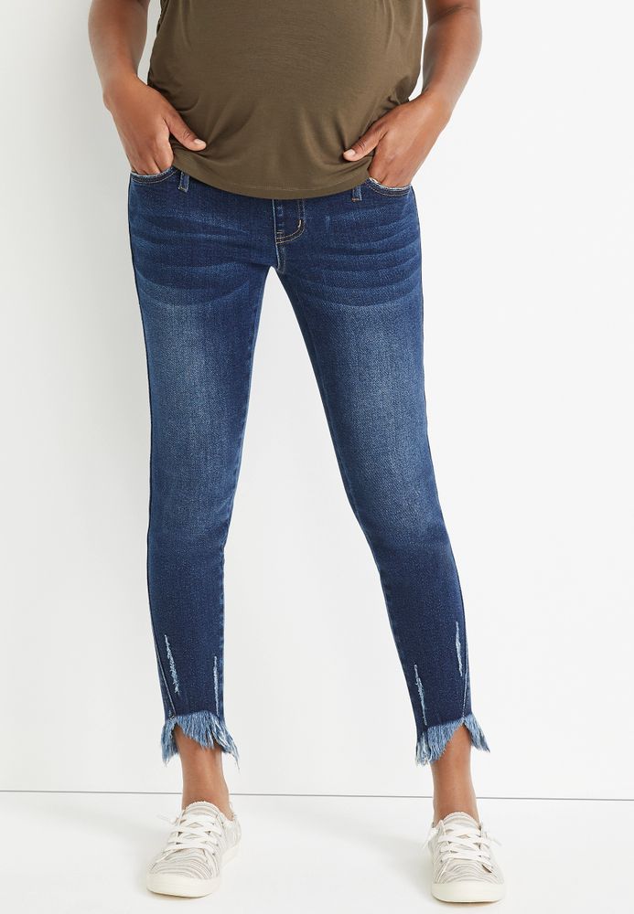Maurices KanCan™ Skinny Over The Bump Frayed Hem Maternity Jean Mall