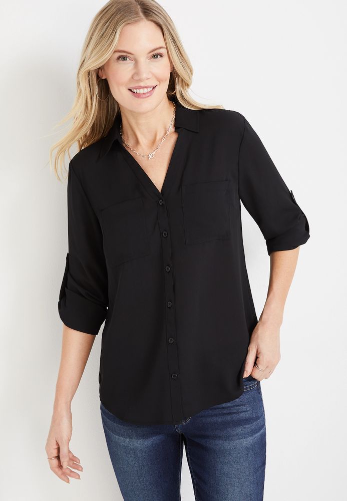 Maurices Winona Button Down Blouse | Mall of America®