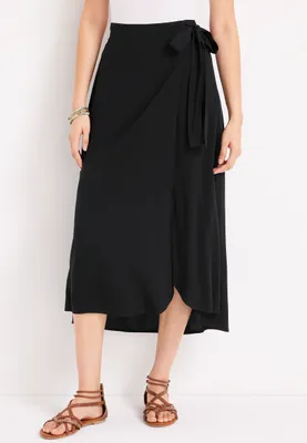 Pcelonora hw hotsell midi wrap skirt