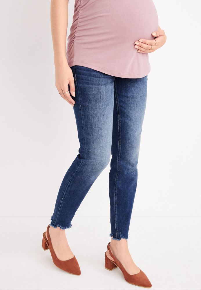 Maurices Edgely™ Super Skinny Over The Bump Maternity Ripped Jean