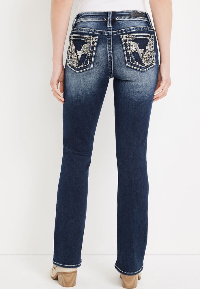 Vigoss® Boot Cut Low retailer Rise Embellished Flap Pocket Jean