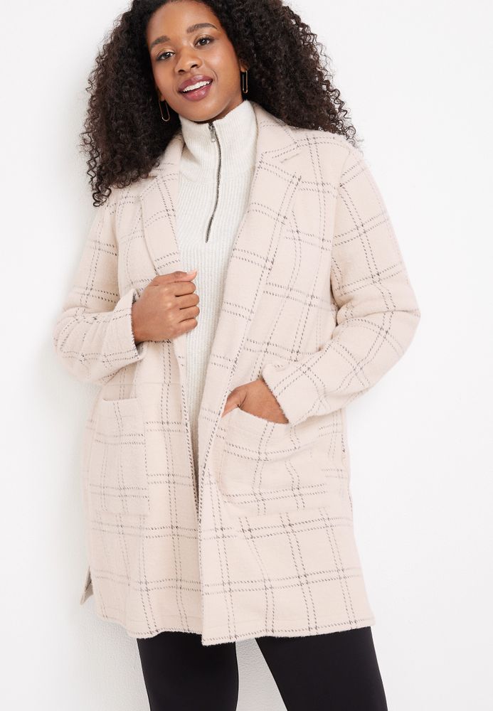 Maurices Plus Windowpane Coatigan | Mall of America®