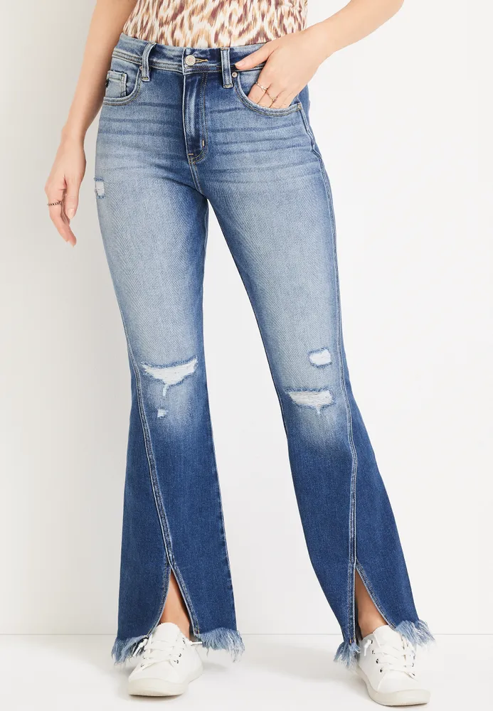 Maurices KanCan™ Flare High Rise Slit Frayed Hem Jean | Hamilton Place