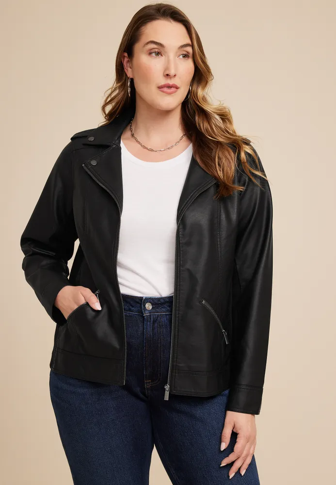 Maurices on sale leather jacket