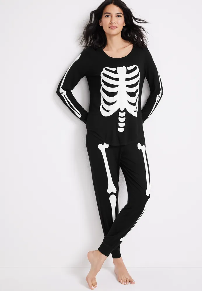 Victoria secret skeleton online onesie