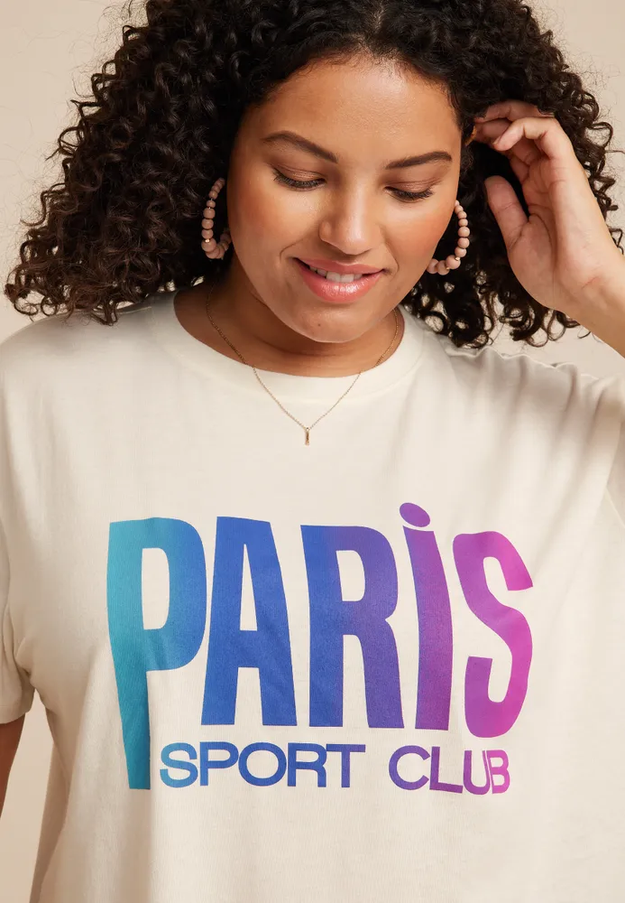 Maurices Plus Paris Sport Club Graphic Tee | Green Tree Mall