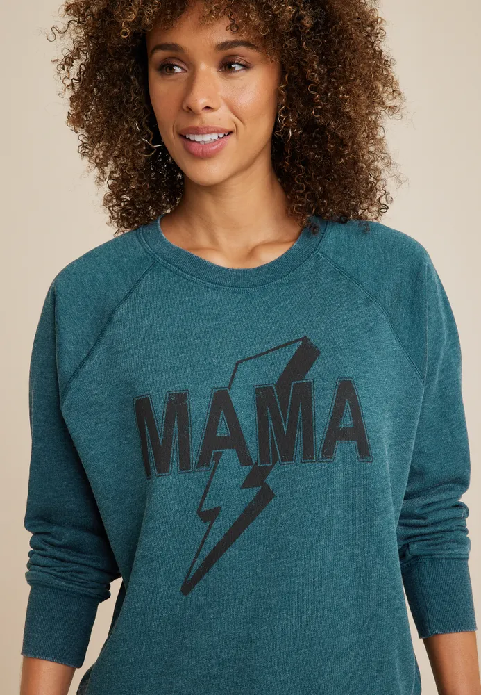 Mama lightning bolt online sweatshirt