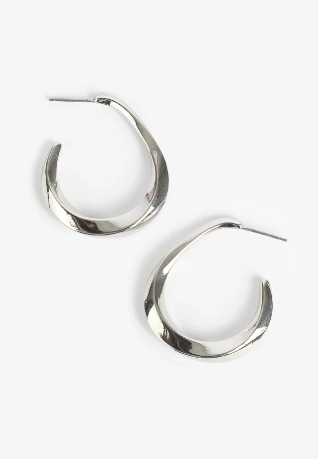 【HYEONK】HYEONK STUD HOOP (L) Vera Wang Men's 1/3 CT. T.W. Black Diamond Huggie Hoop