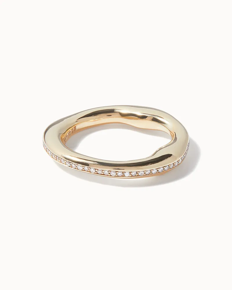 Solid Gold Helios Pavé Eternity Ring | King's Cross