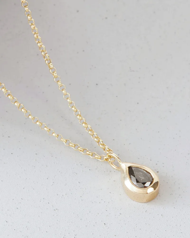 Solid gold sale diamond necklace