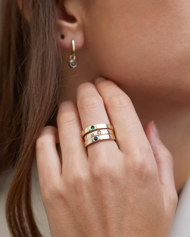 Single stone mothers clearance ring
