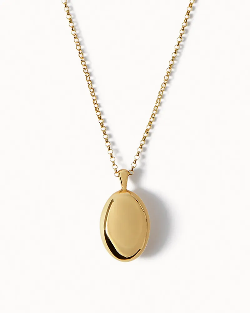 Solid gold sale pendant necklace