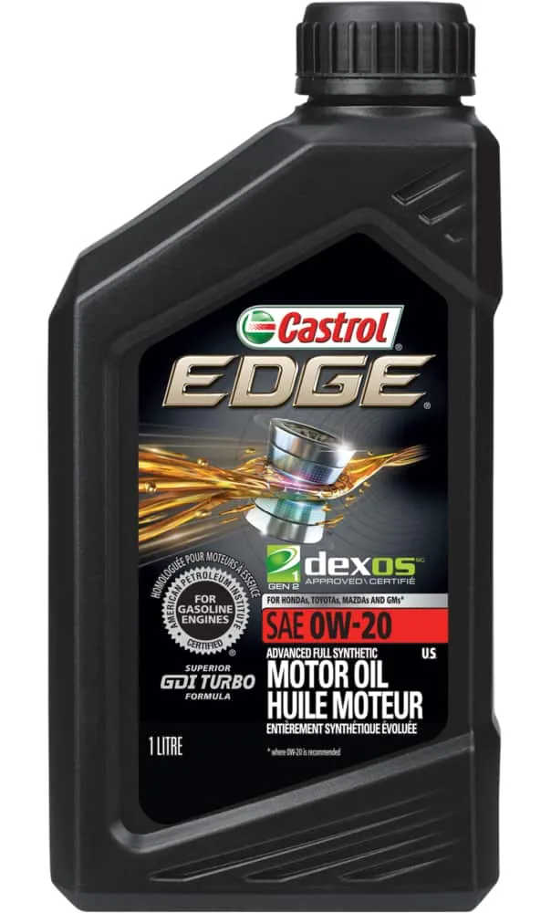 Castrol EDGE 0W20 Synthetic Engine/Motor Oil, 1-L | Hillside