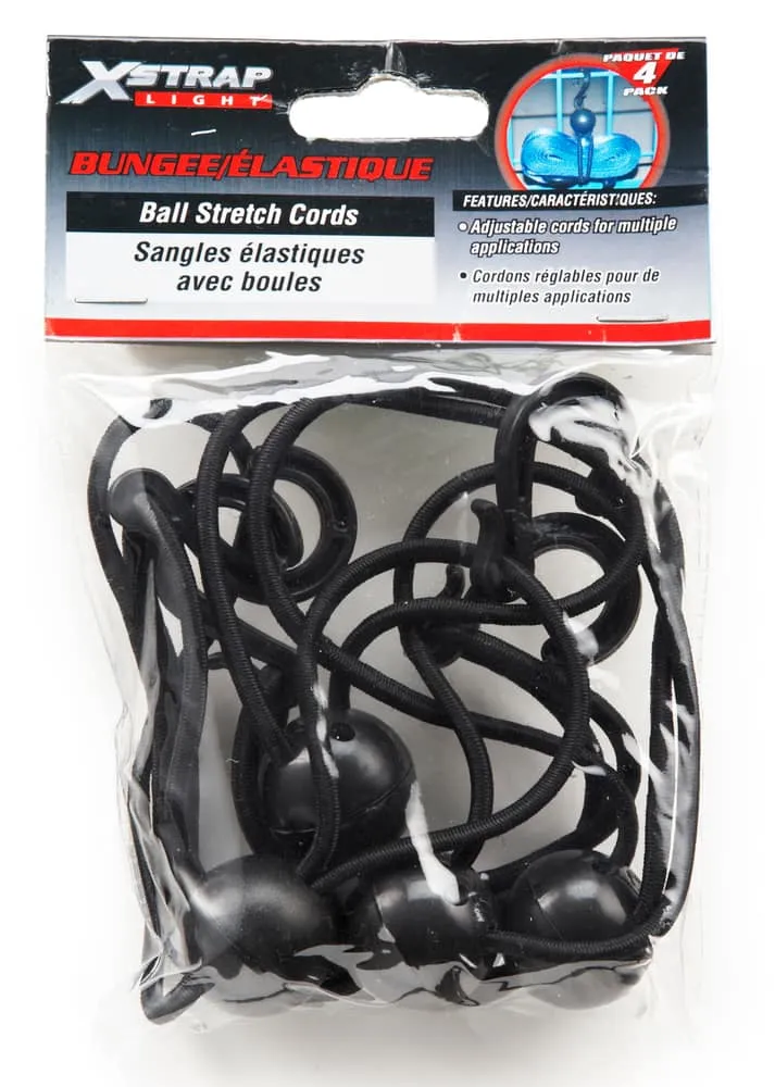 X Strap Adjustable Ball Bungee Cord 4 pk Hillside Shopping Centre