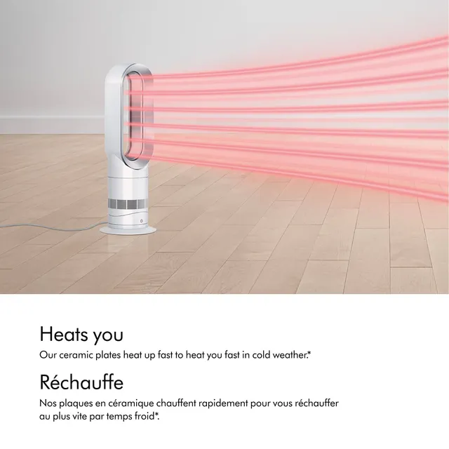 Dyson AM09 Hot + Cool™ Oscillating Portable Fan + Space Heater