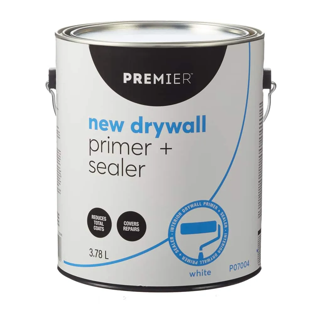 Premier Interior New Drywall Primer & Sealer, White, 3.78-L/1