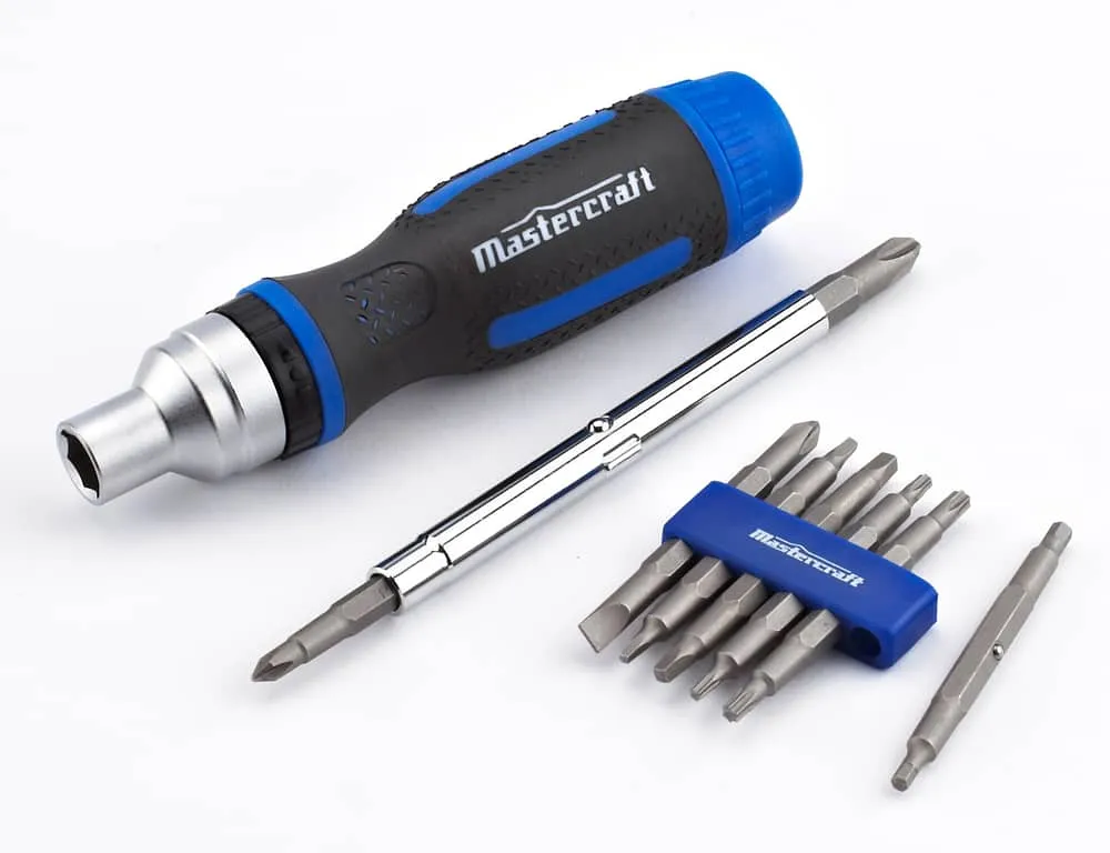 Mastercraft Ratcheting MultiBit Screwdriver Set, 16pc Village Green
