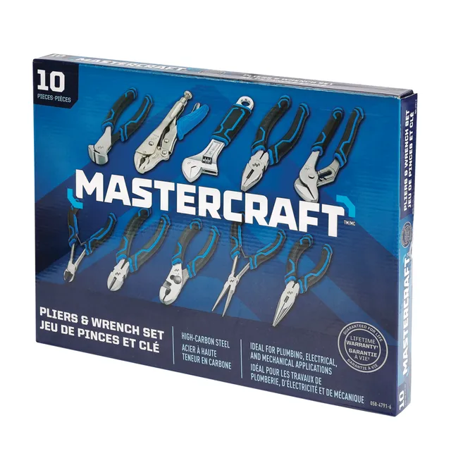 Mastercraft pliers and on sale wrench set