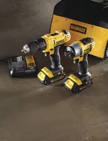 DEWALT DCK240C2 20V MAX Cordless Drill/Driver, Impact Driver