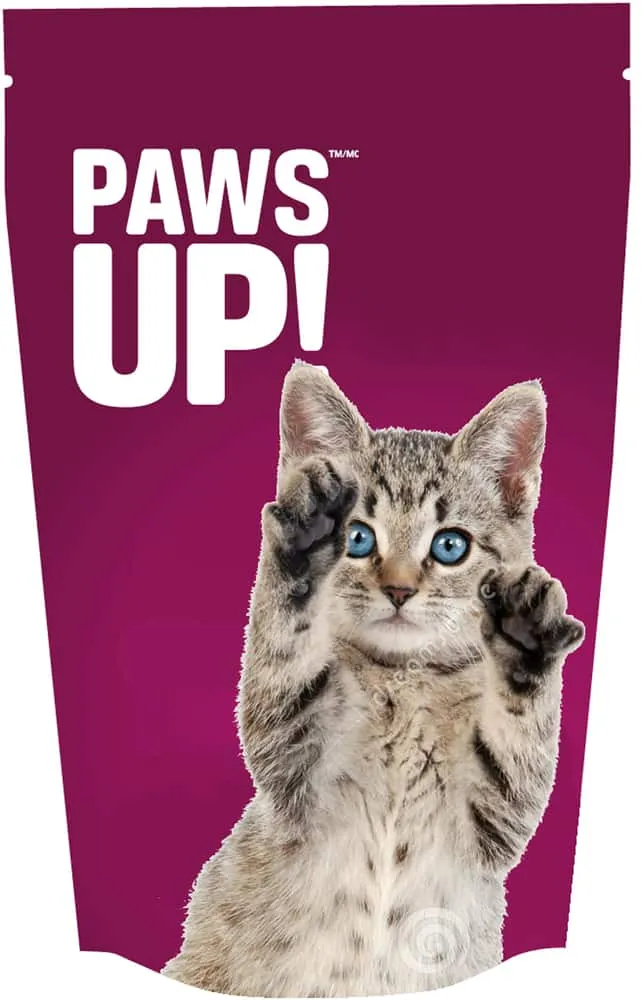 Paws up shop cat food