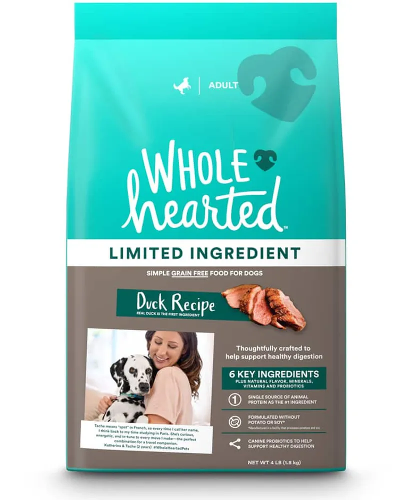 WholeHearted Grain Free Limited Ingredient Duck Recipe Adult Dry