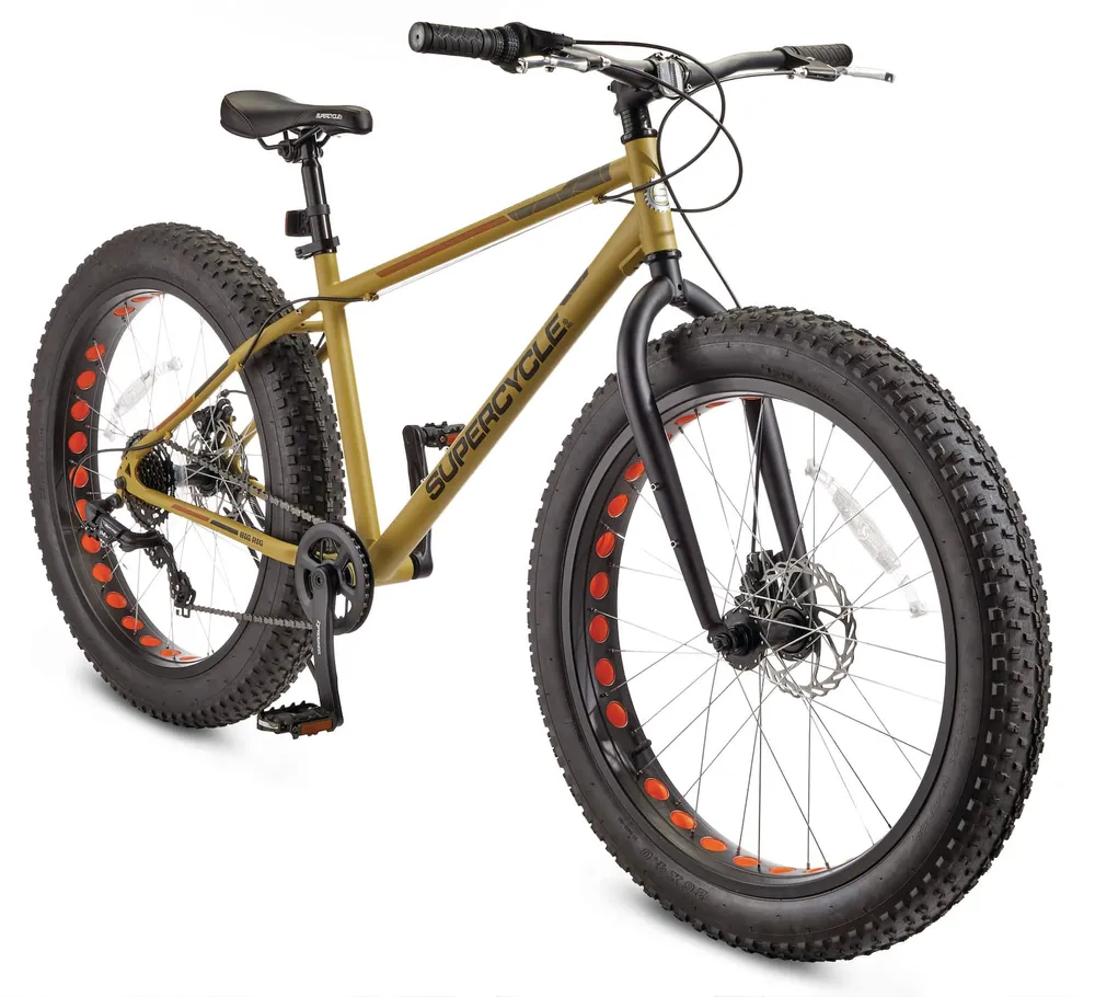 Supercycle Big Rig Fat Tire Hardtail Mountain Fat Bike 26 in