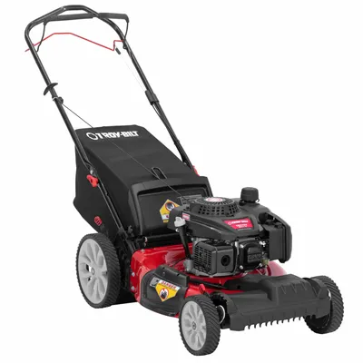 Troy-Bilt 159cc OHV Engine String Trimmer Mower with 14-in Wheels ...