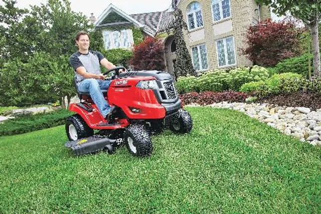 Troy Bilt 547cc CVT Gas Engine Lawn Tractor Reverse Mow