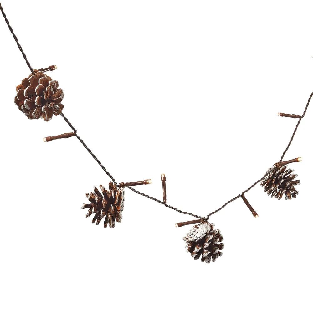 CANVAS Battery operated Christmas Decoration Pinecone String Light