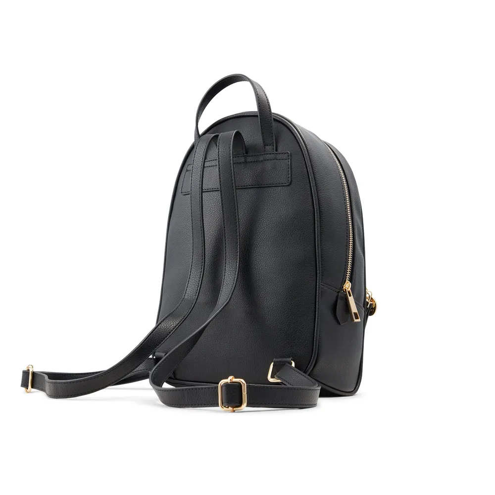 Aldo backpack black hot sale leather