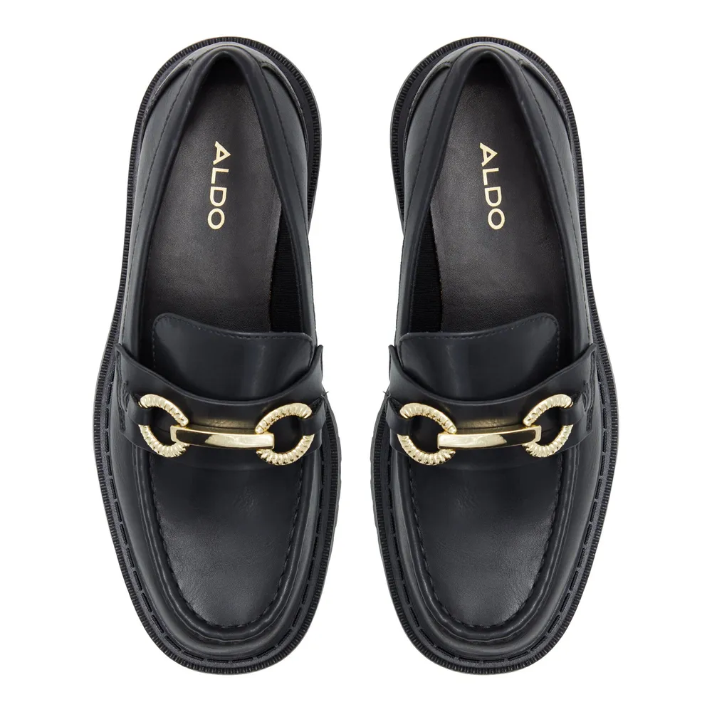 Aldo gold sales loafers