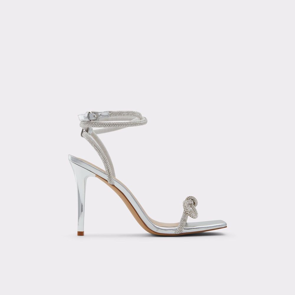 Aldo silver strappy heels deals